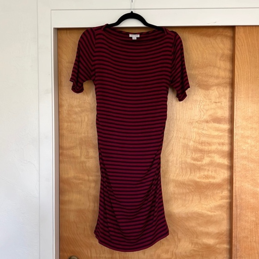 Pea in the Pod Striped Maternity Dress